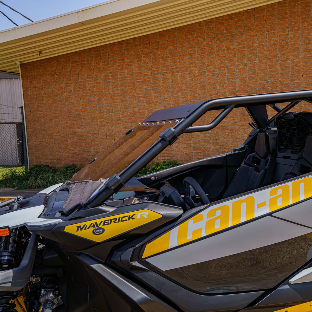 S3 Powersports Can-Am Maverick R Custom Roll Cage Windshield