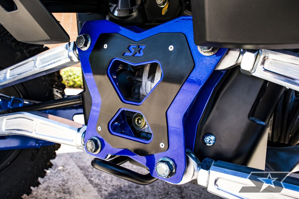 S3 Powersports Polaris RZR XP Turbo S Double Shear Radius Rod Plate