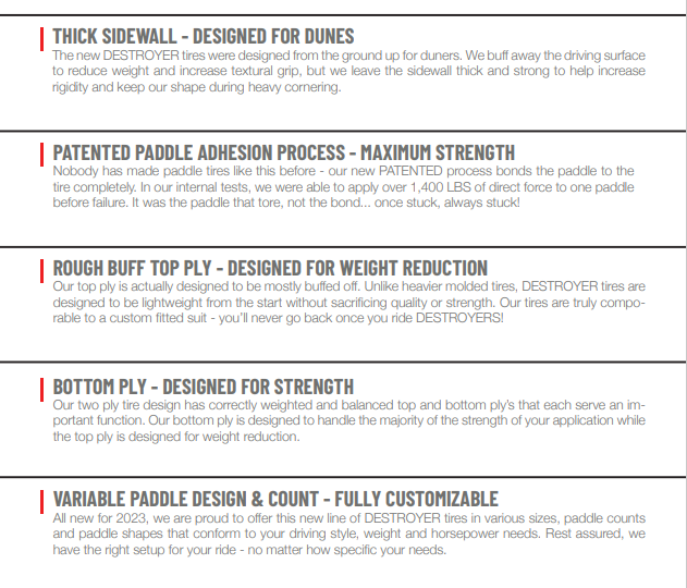 Sandcraft Diamond Mohawk Front Tires - Pair