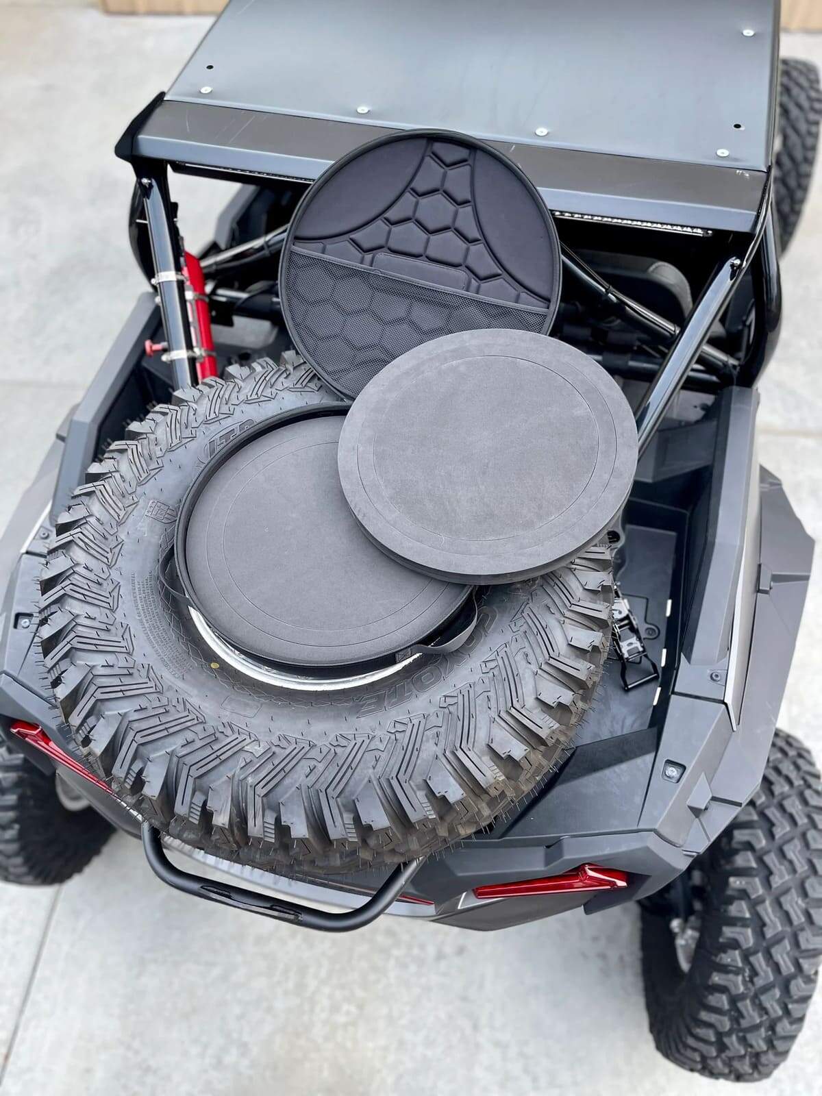 Savage UTV Revolve Spare Tire Mounted Storage