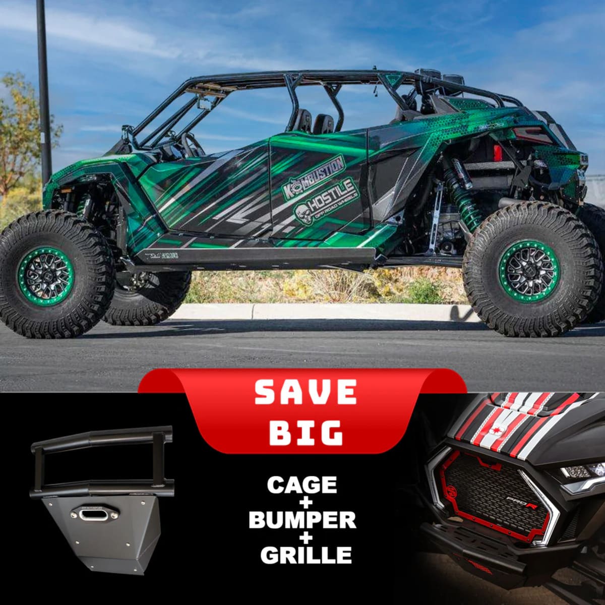 SDR '25 Polaris RZR Pro R 4 Works Package Fastback Shorty Cage