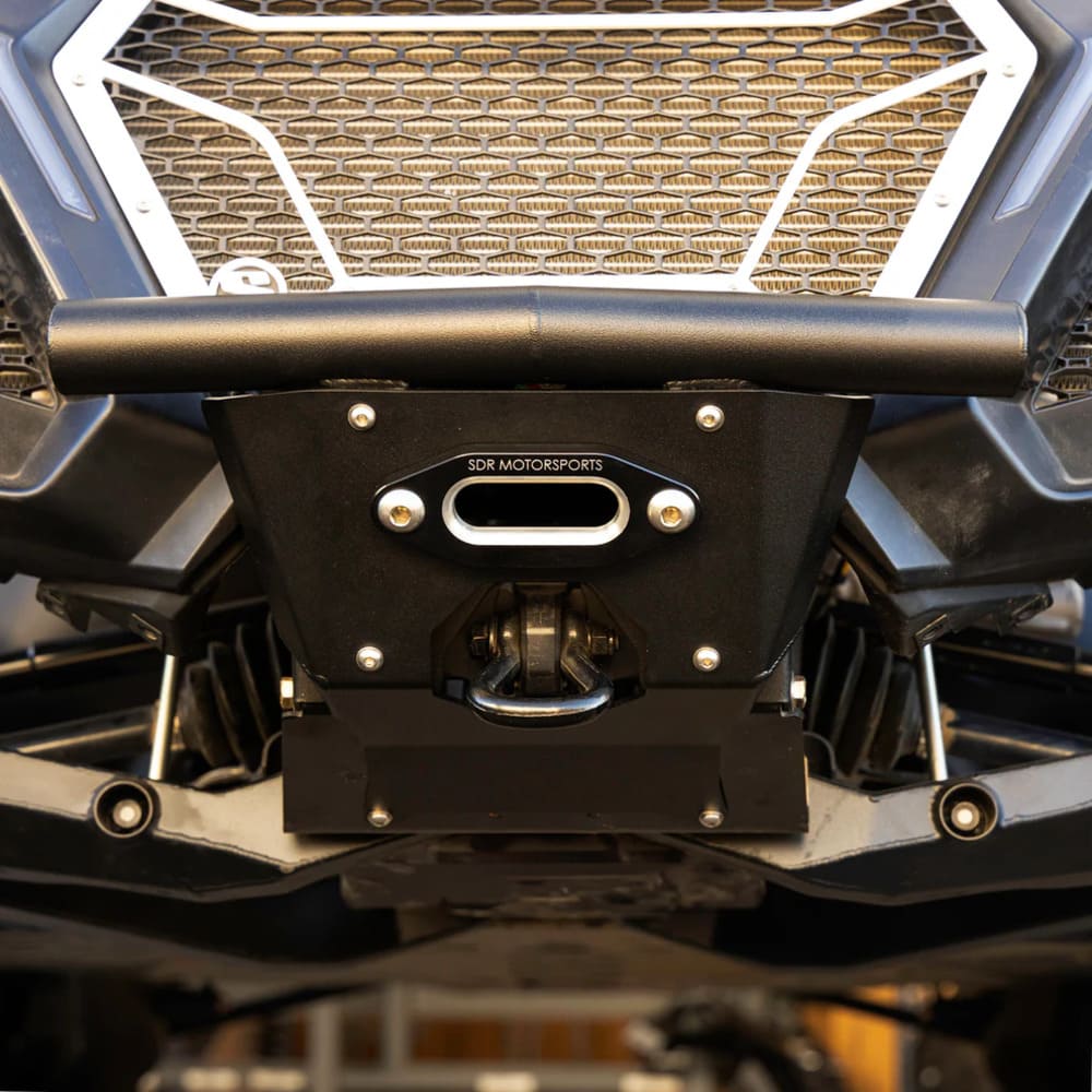 SDR Can-Am Maverick R Single Tube Front Bumper Winch Skid Plate