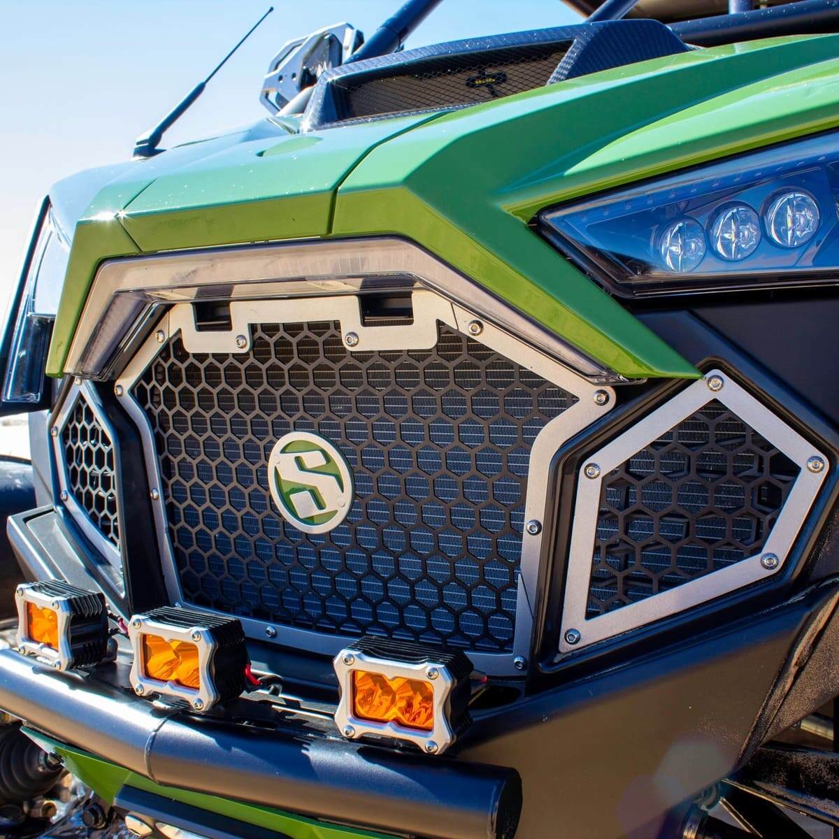 SDR Polaris RZR Turbo R Front Grille Kit