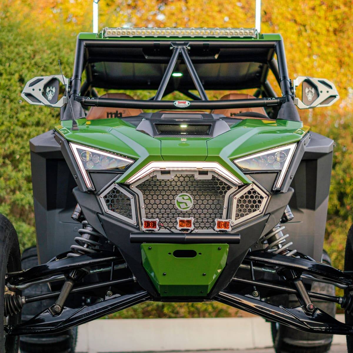 SDR Polaris RZR Turbo R Front Grille Kit