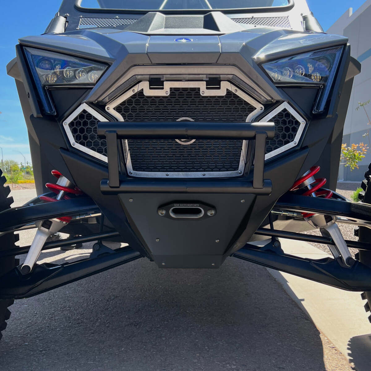 SDR Polaris RZR Pro R/ Turbo R Double Tube Front Bumper & Winch Mount