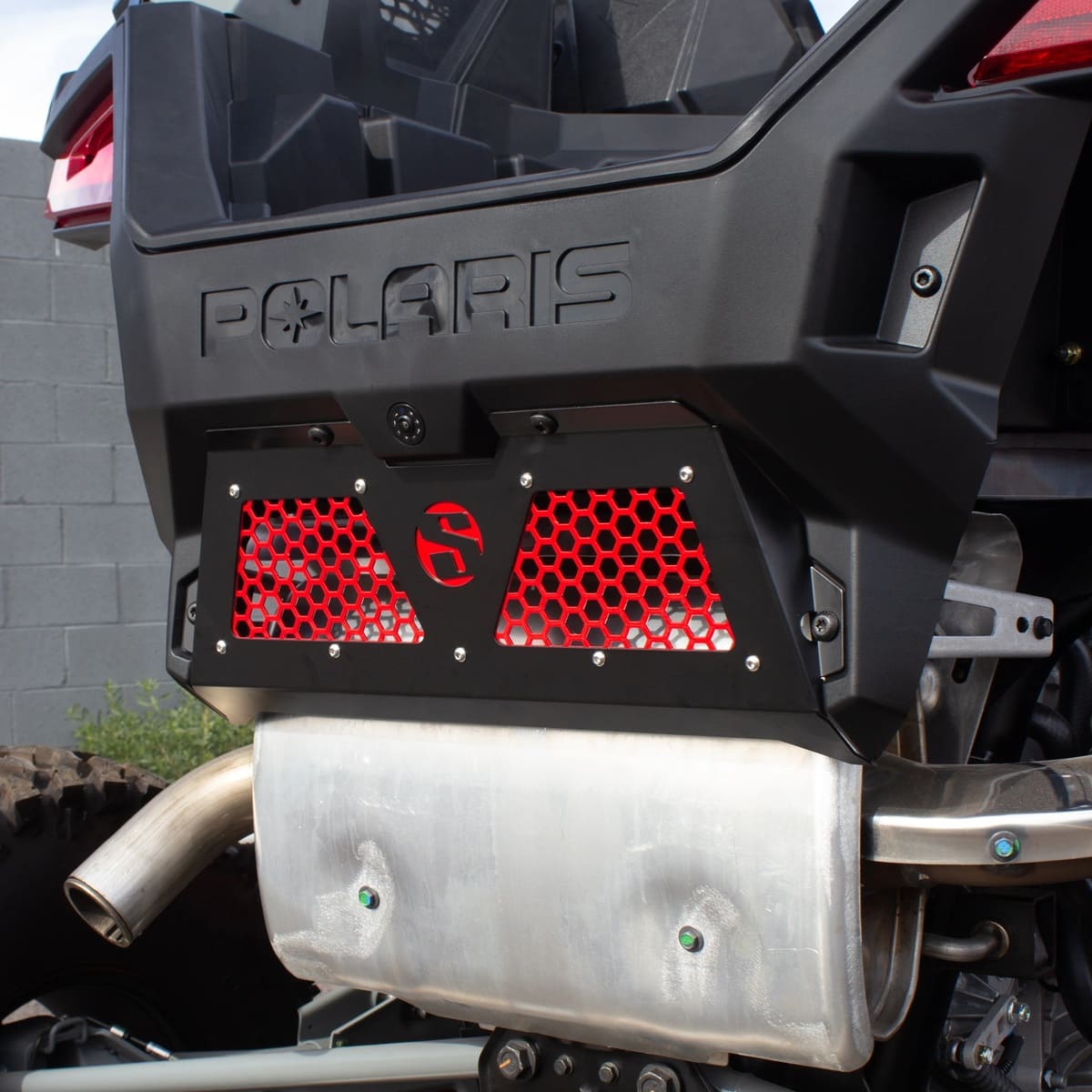 SDR Polaris RZR Turbo R/ Pro XP Rear Exhaust Cover