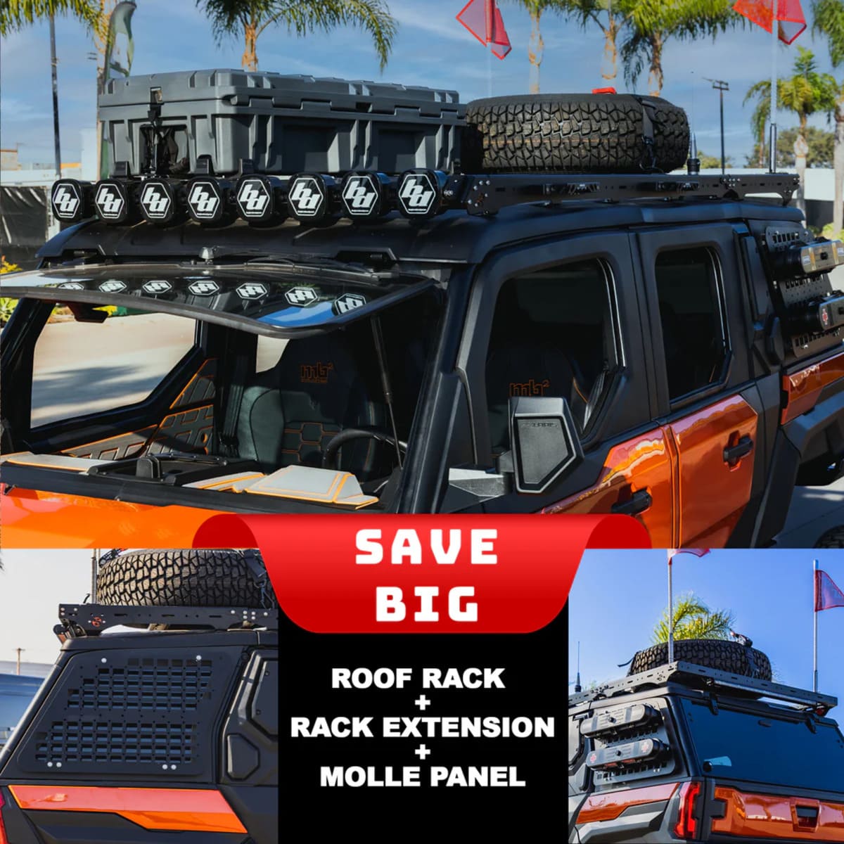 SDR Polaris Xpedition ADV 5 X-Plorer Series Works Package Roof Rack System