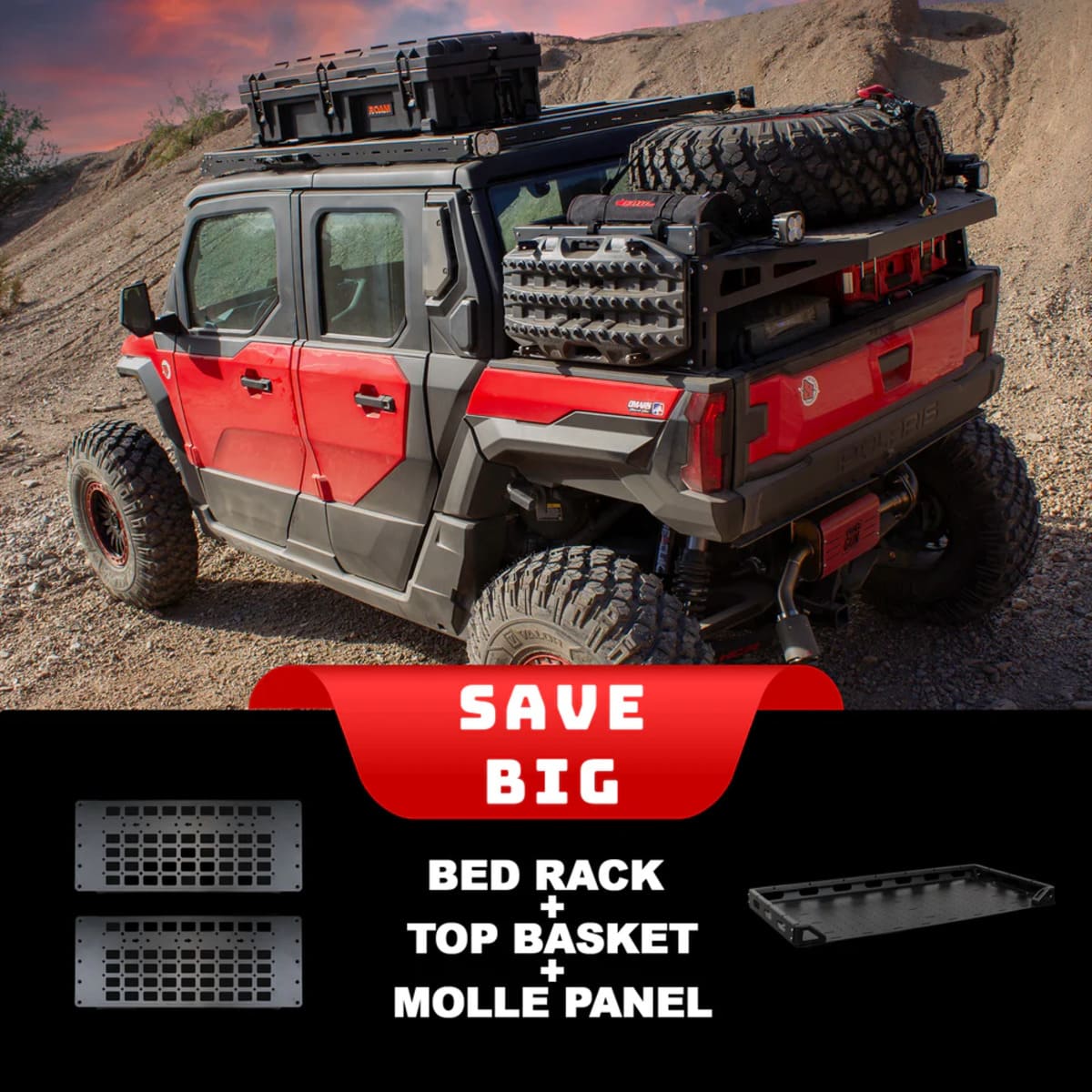 SDR Polaris Xpedition X-Plorer Series Works Package Bed Rack System