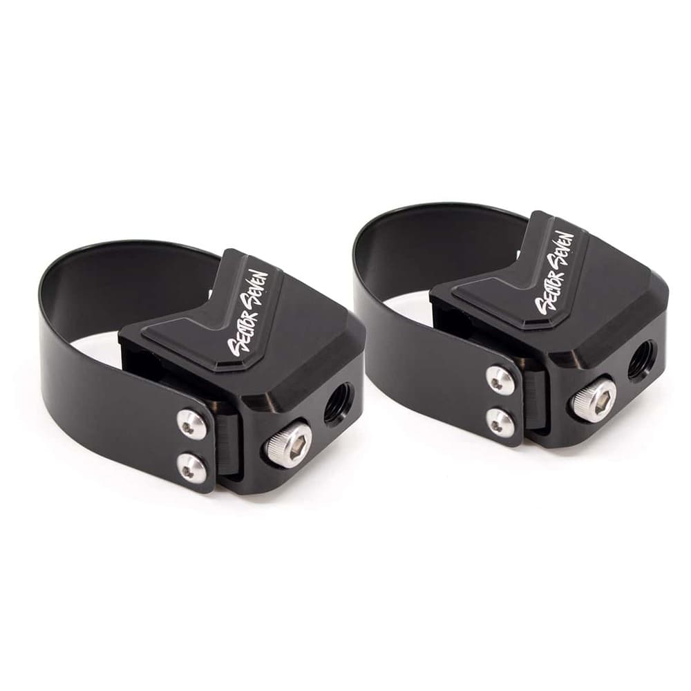 Sector Seven 1 3/4"-2" Sawtooth LED light mirrors with Infinity Mounts