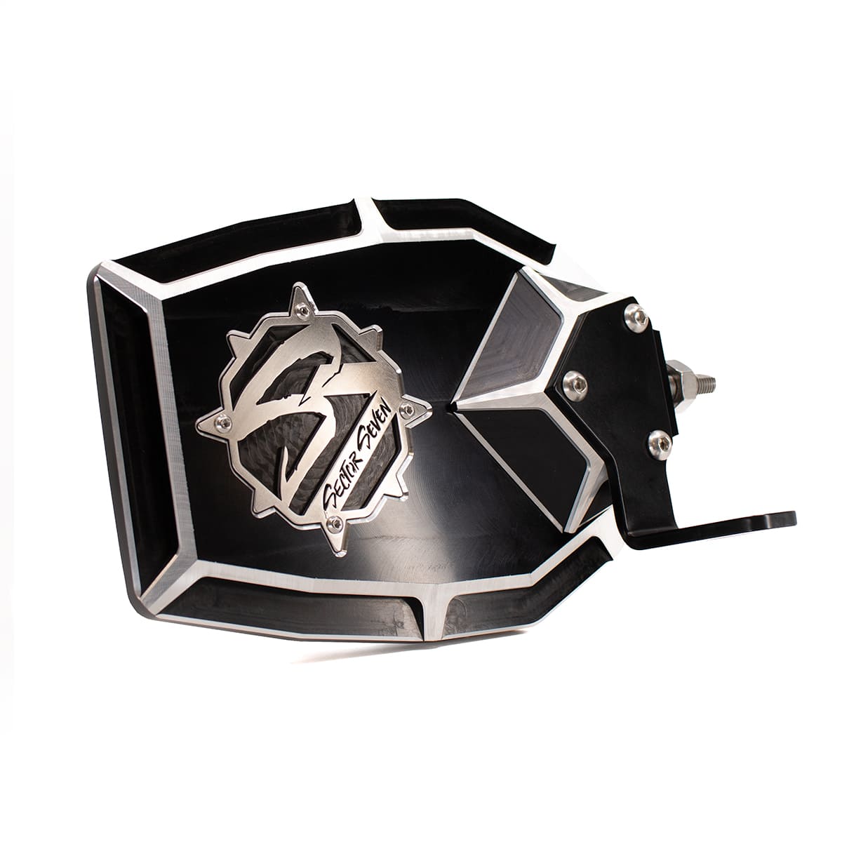 Sector Seven Navigator Mirrors With Light Brackets M10-1.25 Threaded Ball Mount