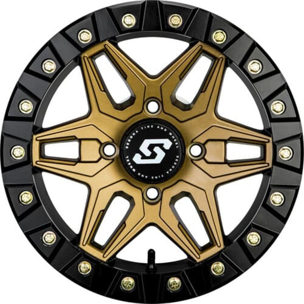 Sedona Black/Bronze Split 6 Beadlock & Sedona Buzz Saw RT Wheel & Tire Kit