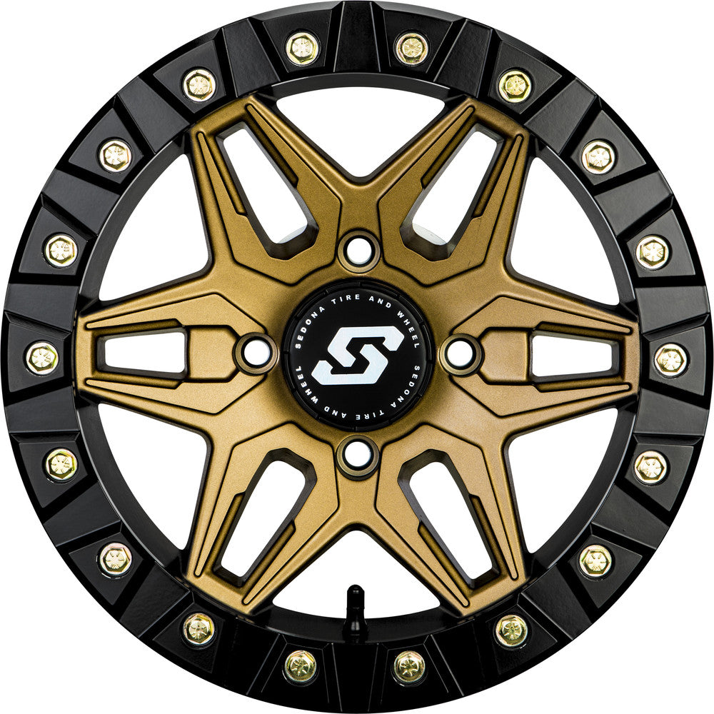 Sedona Black/Bronze Split 6 Beadlock & Sedona Ridge Saw Wheel & Tire Kit