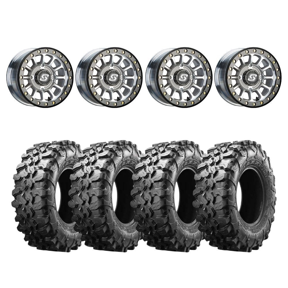 Sedona Machined Sano Beadlock & Maxxis Radial Carnivore Wheel & Tire Kit