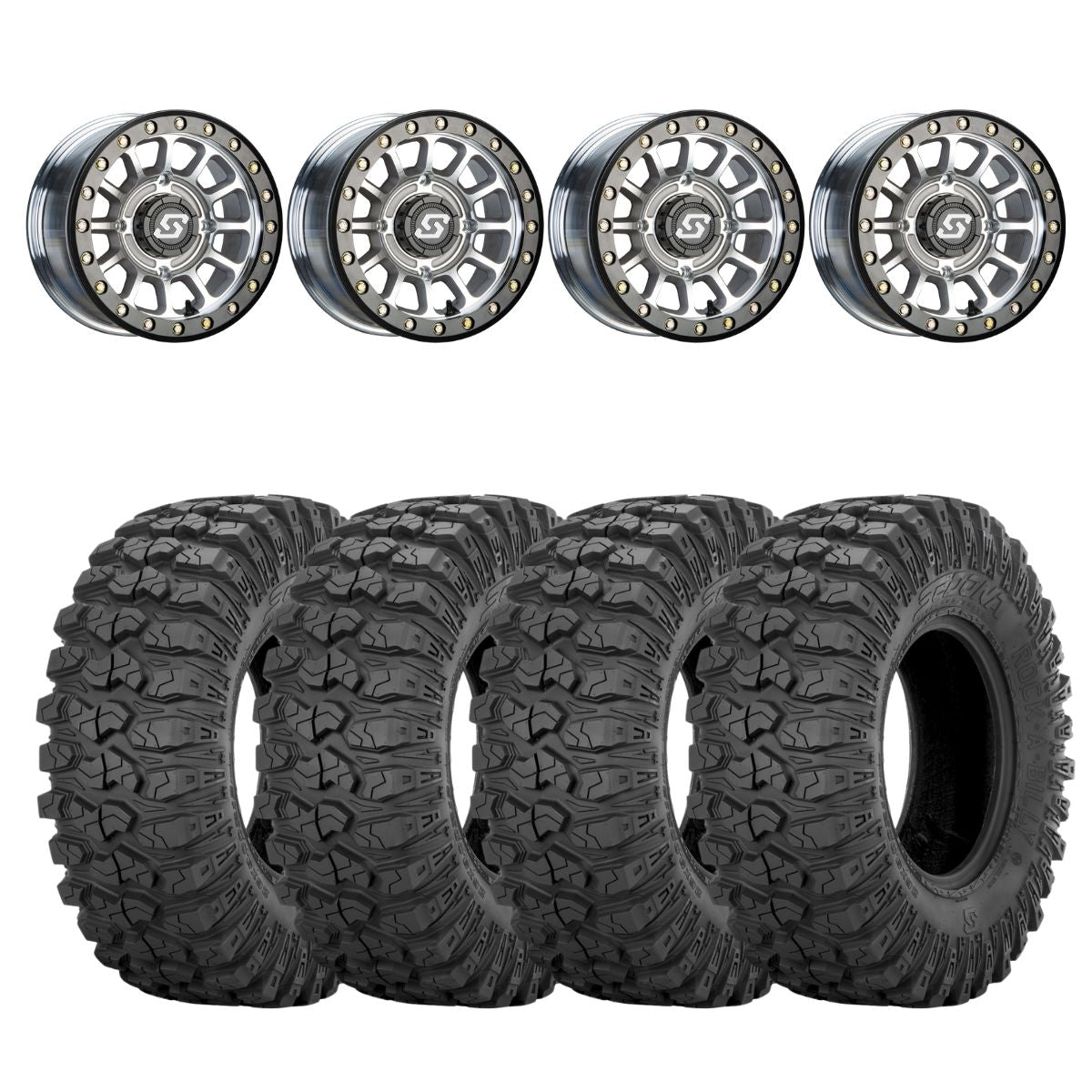 Sedona Machined Sano Beadlock & Sedona Rockabilly Wheel & Tire Kit