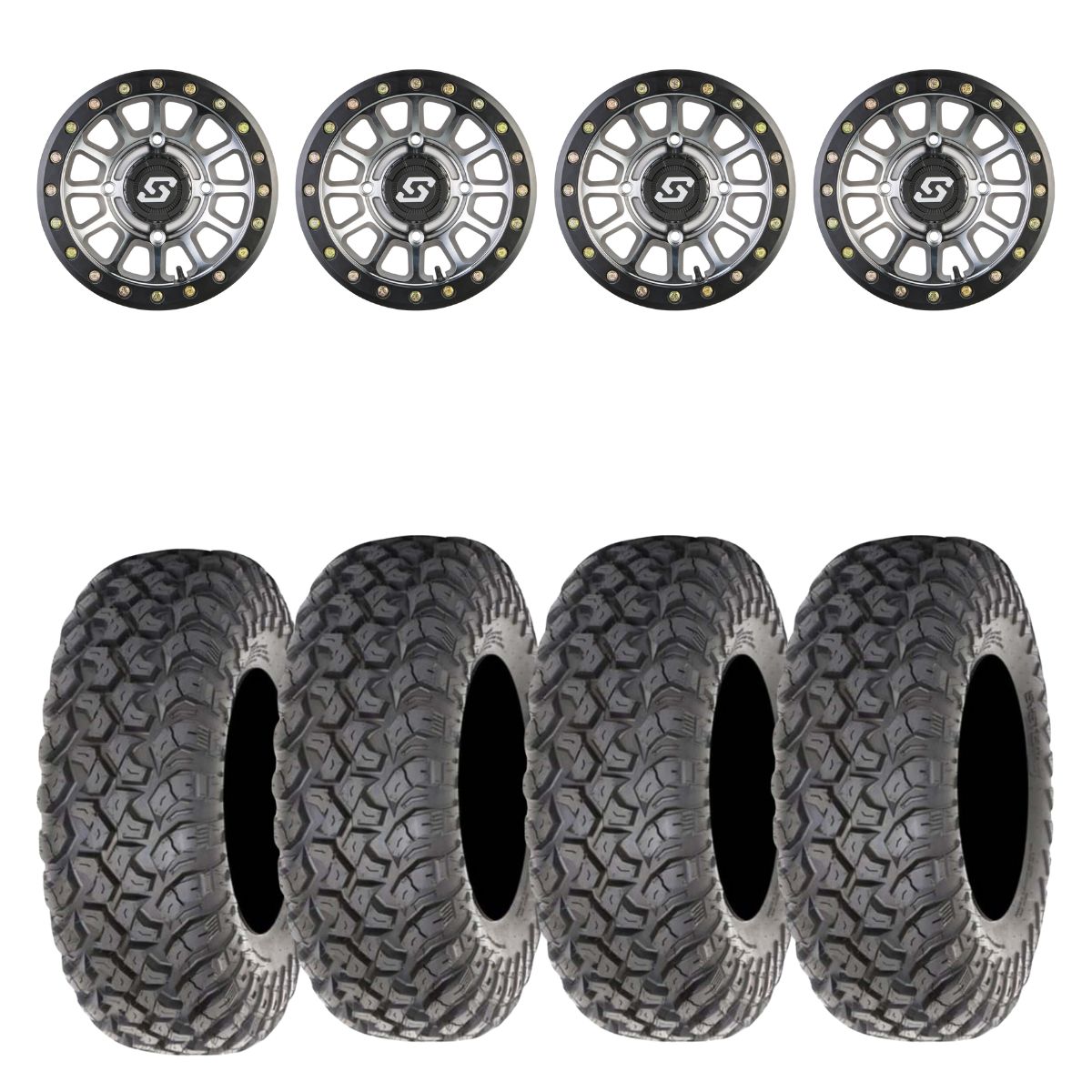 Sedona Machined Sano Beadlock & System 3 RT320 Radial Wheel & Tire Kit
