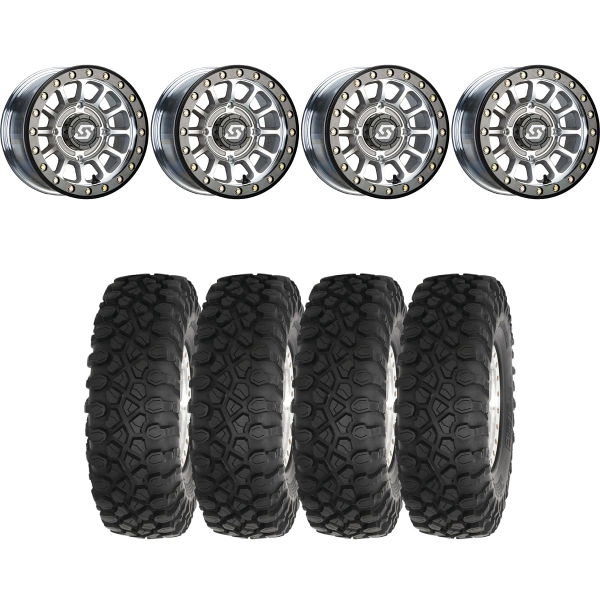 Sedona Machined Sano Beadlock & System 3 XC450 Radial Wheel & Tire Kit