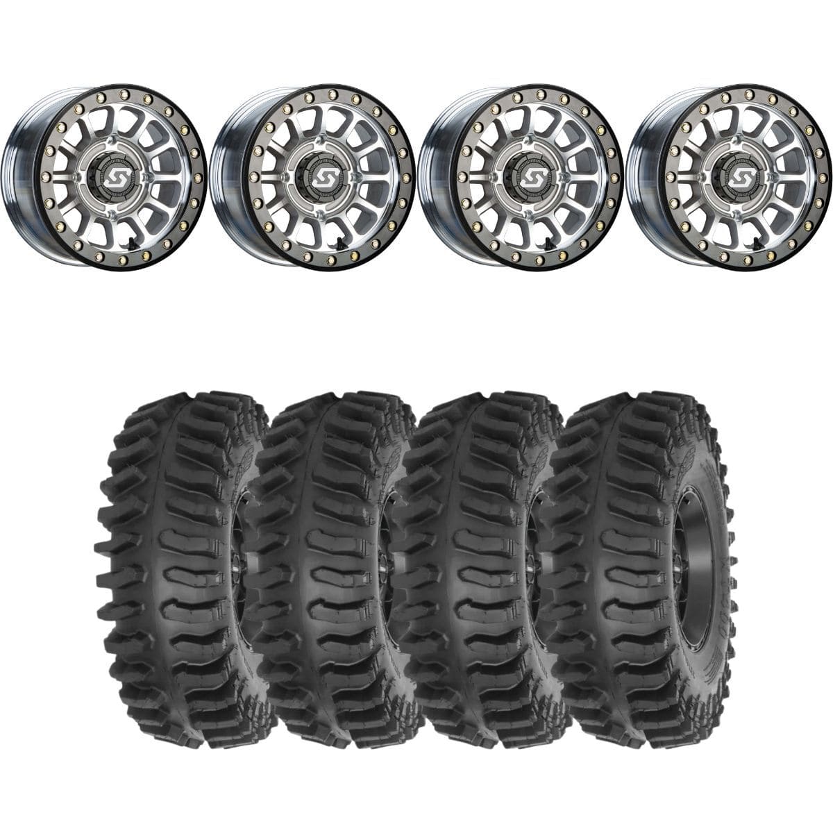 Sedona Machined Sano Beadlock & System 3 XT400 Extreme Trail Radial Wheel & Tire kit