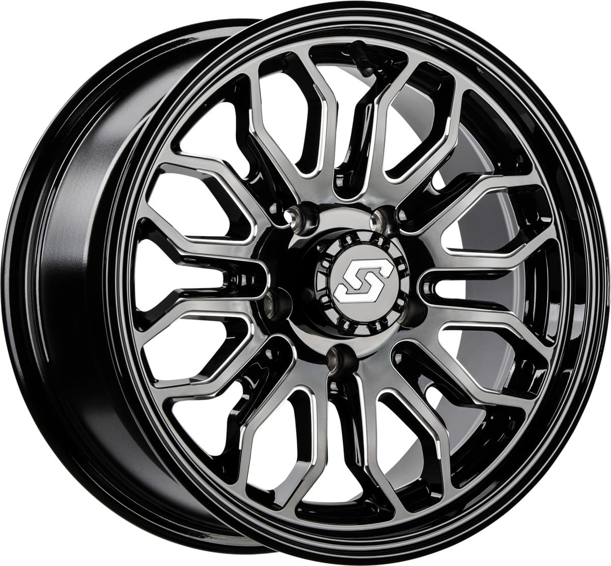 Sedona Onyx Non-Beadlock Wheel - Black/Machined