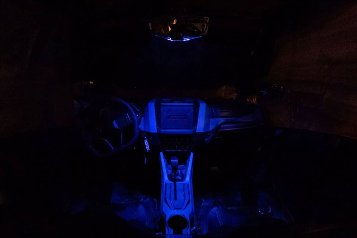 Seizmik 1.75″ Round Tube Halo-RA LED Rearview Mirror with Cast Aluminum Bezel