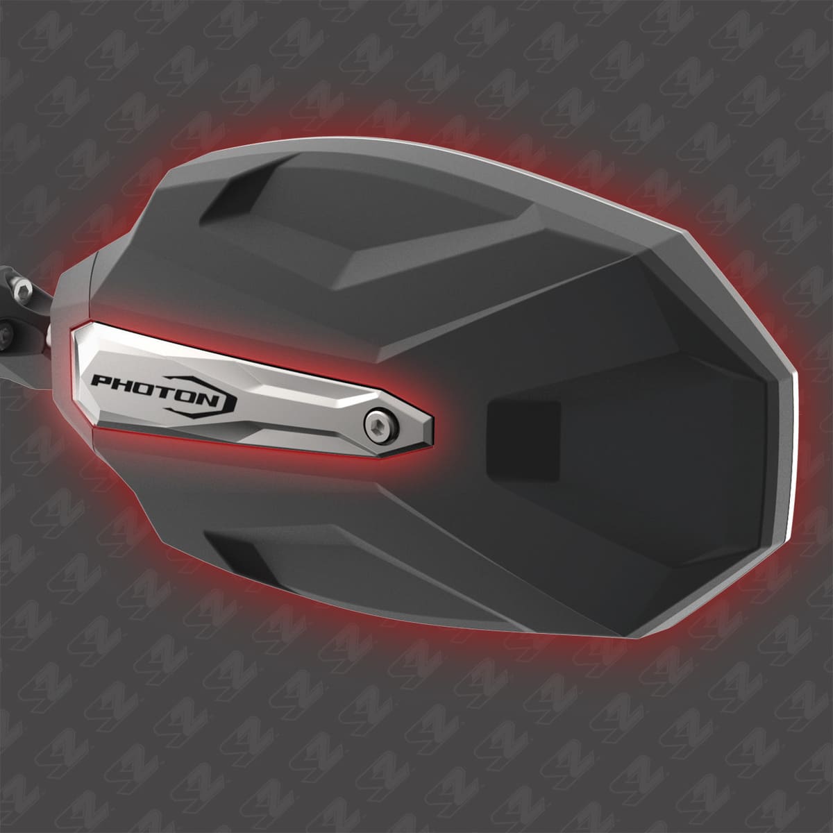 Seizmik 1.75″ Round Tube Photon Side View Mirror with Cast Aluminum Body & Bezel - Pair