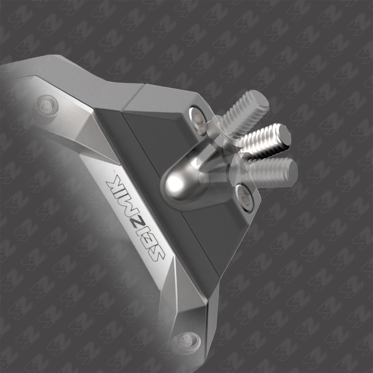 Seizmik 1.75″ Round Tube Photon Side View Mirror with Cast Aluminum Body & Bezel - Pair