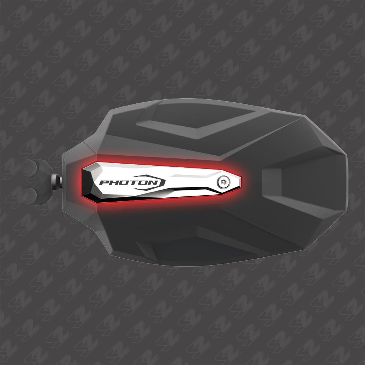 Seizmik 1.75″ Round Tube Photon Side View Mirror with Cast Aluminum Body & Bezel - Pair