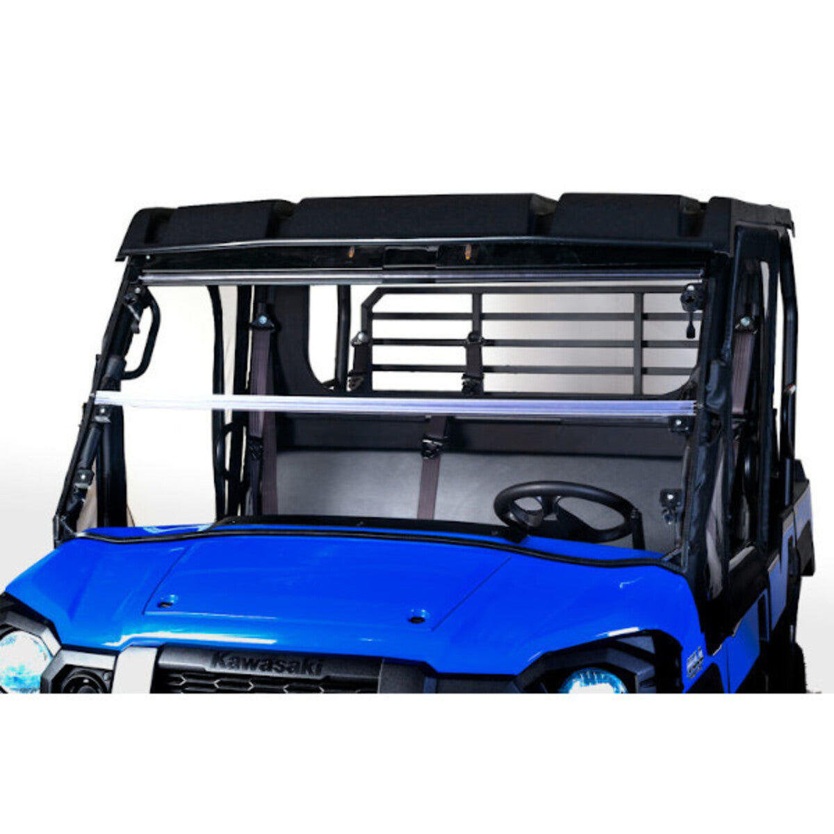 Seizmik '15-'26 Kawasaki Mule Pro FX & FXT Versa-Fold Scratch Resistant Poly Windshield