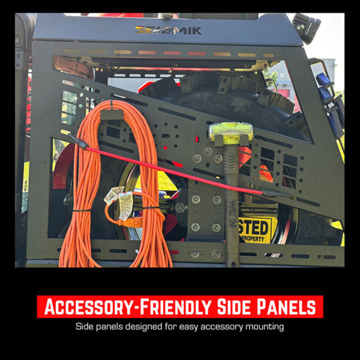 Seizmik '15-'26 Polaris Ranger Crew XP 1000 Half Height Bed Rack
