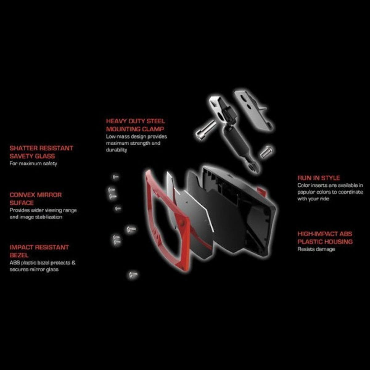 Seizmik '16-'26 Can-Am Defender HD7 Halo-R Rear View Mirror