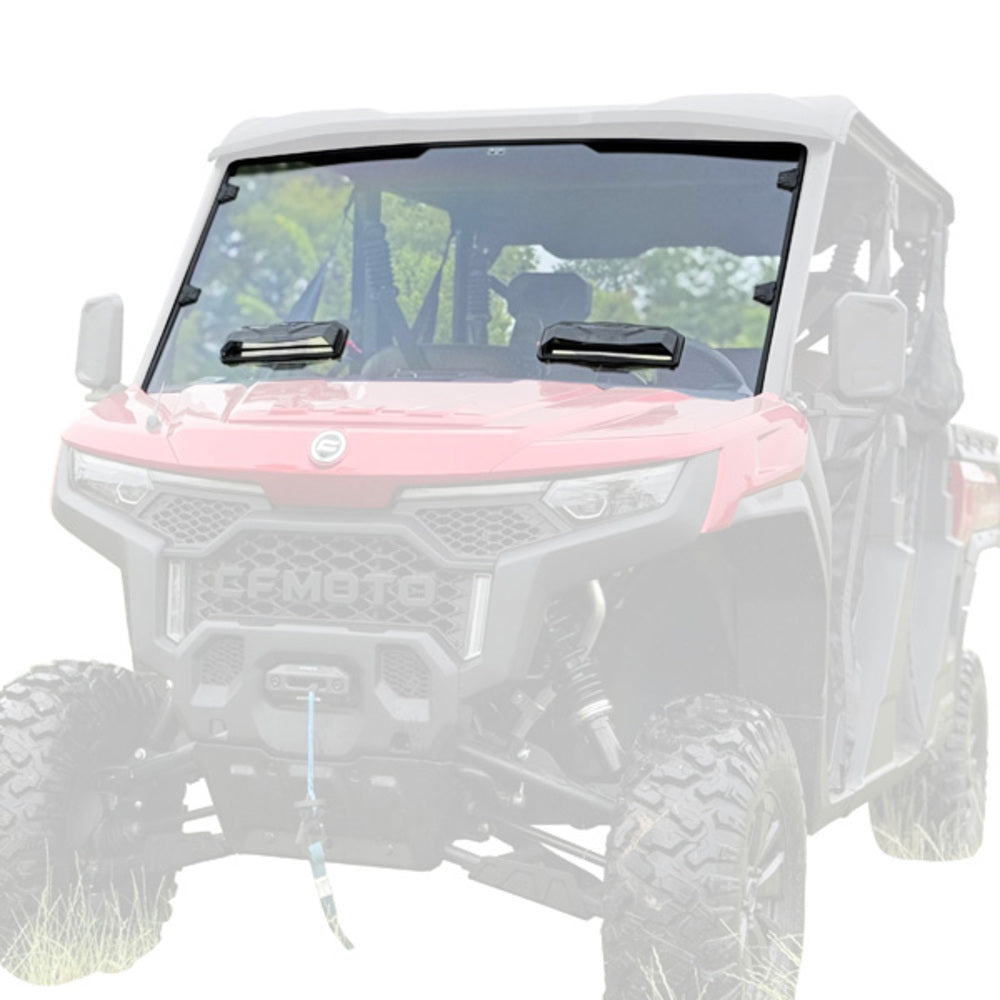Seizmik '25 CF Moto UForce U10 Pro Toolless Versa-Vent UV Resistant Windshield