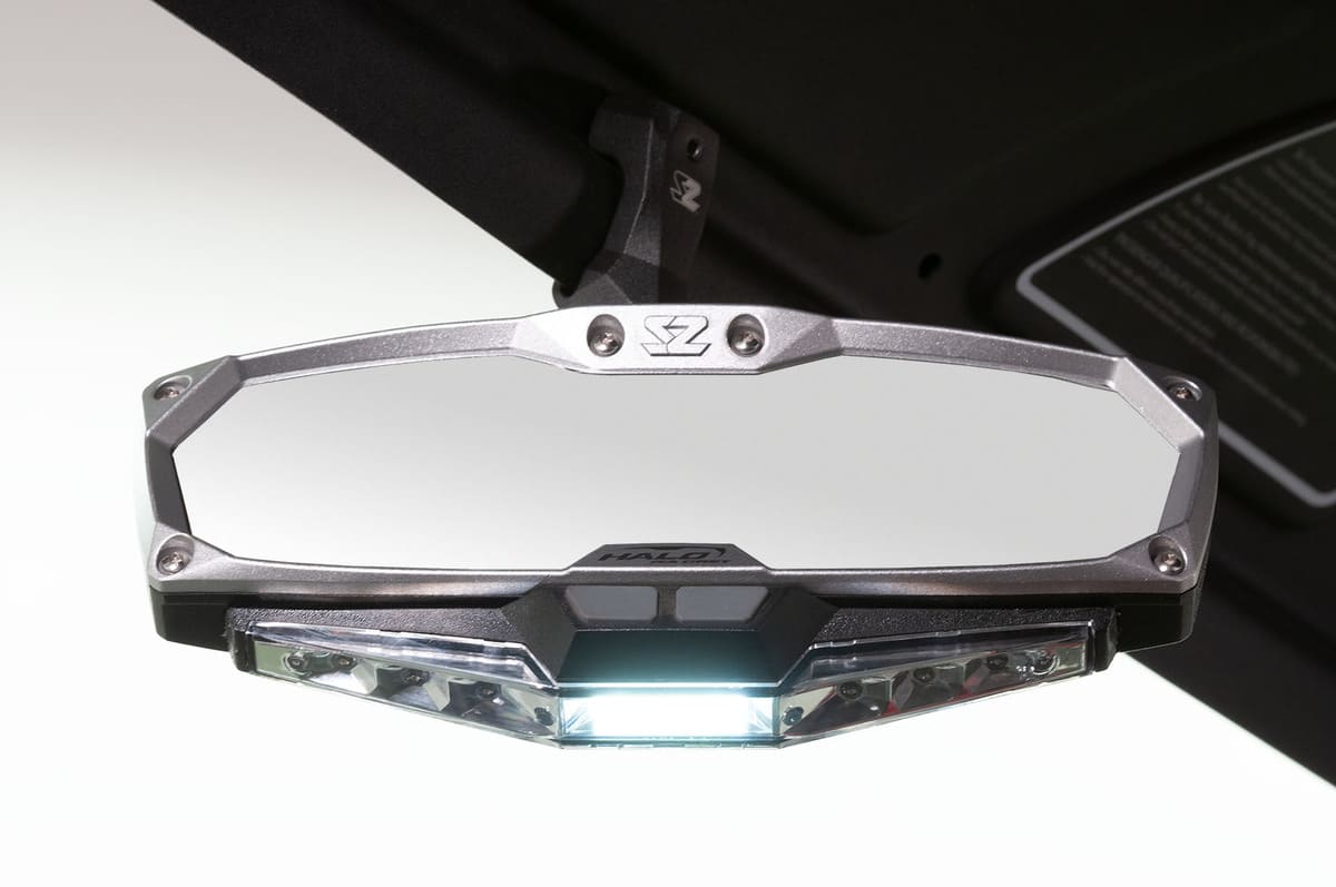 Seizmik Can-Am Defender Halo-RA LED Rearview Mirror with Cast Aluminum Bezel