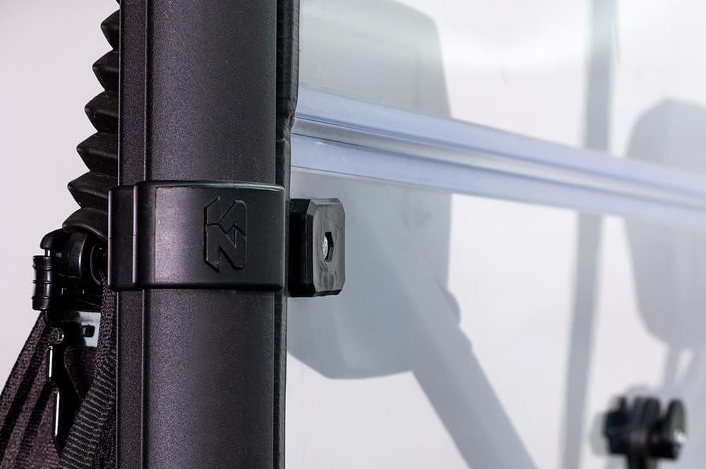 Seizmik Can-Am Defender Hard Rear Folding Windshield - UV Resistant Polycarbonate