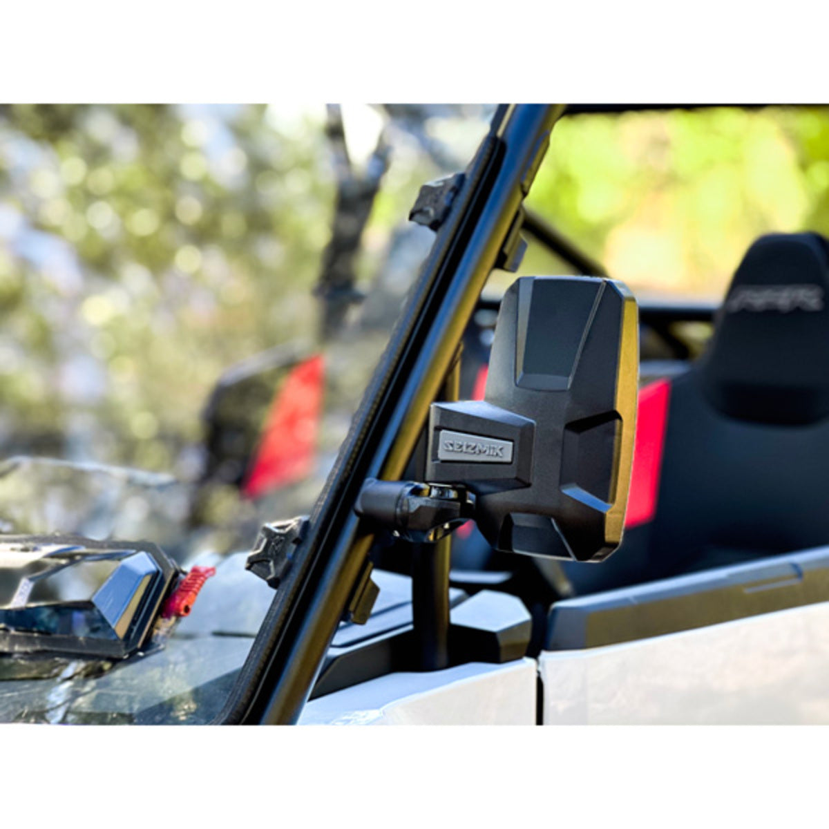 Seizmik Embark Side View Mirror ABS Body & Bezel with Adjustable Clamp