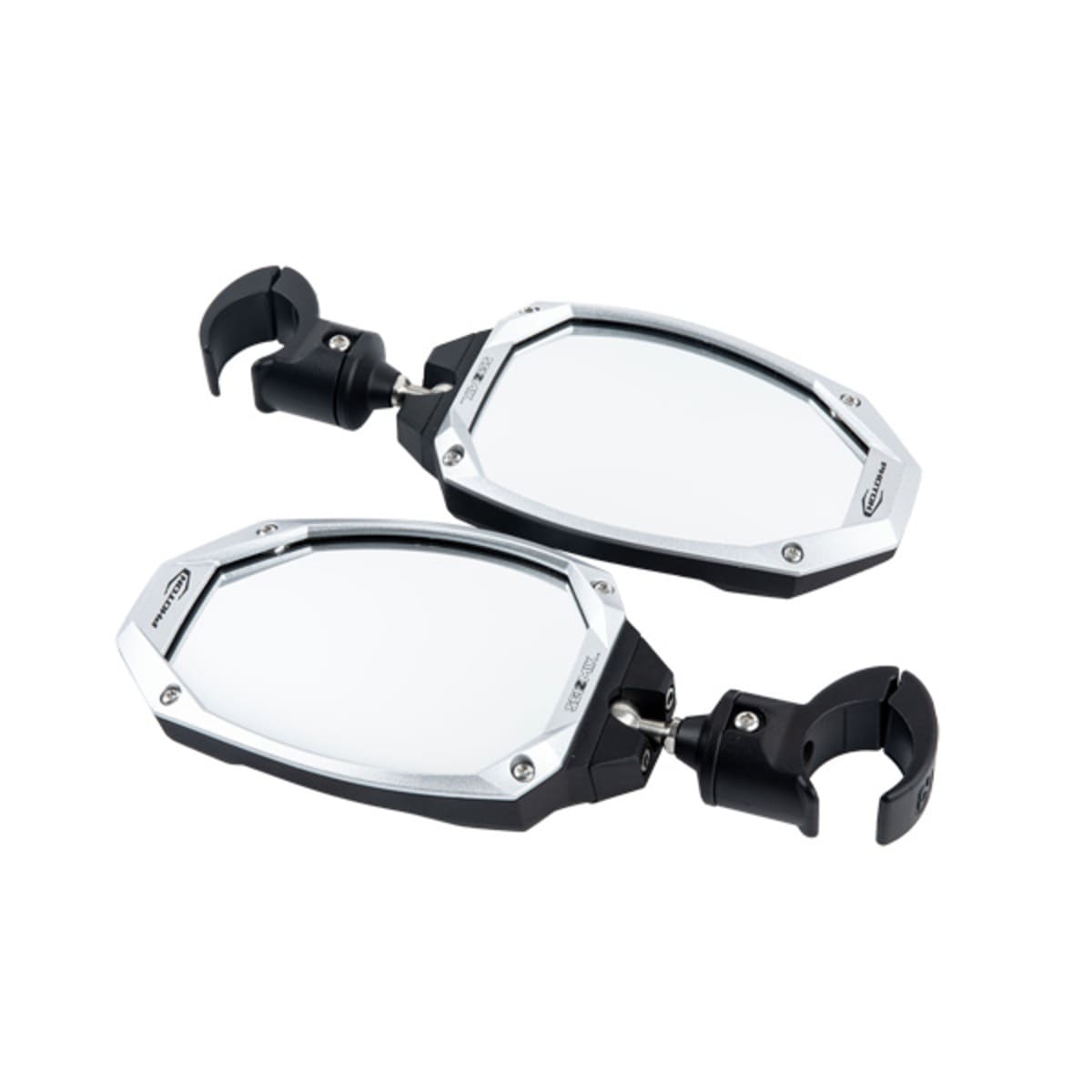 Seizmik Photon Side View Mirror with Adjustable Pair Clamp & Bezel Cast Aluminum Body