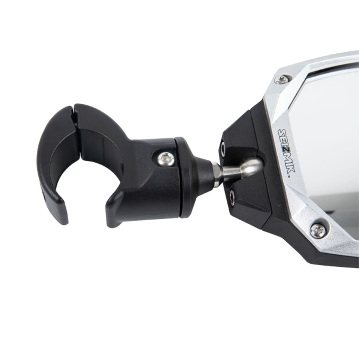 Seizmik Photon Side View Mirror with Adjustable Pair Clamp & Bezel Cast Aluminum Body