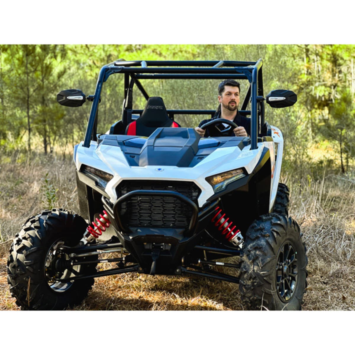 Seizmik Photon Side View Mirror with Adjustable Pair Clamp & Bezel Cast Aluminum Body