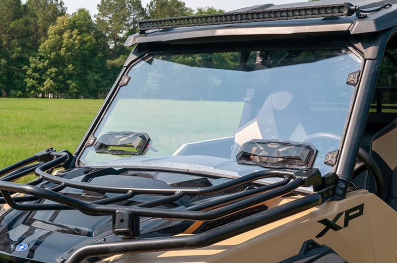 Seizmik Polaris General Toolless Versa-Vent Windshield - Scratch Resistant Polycarbonate