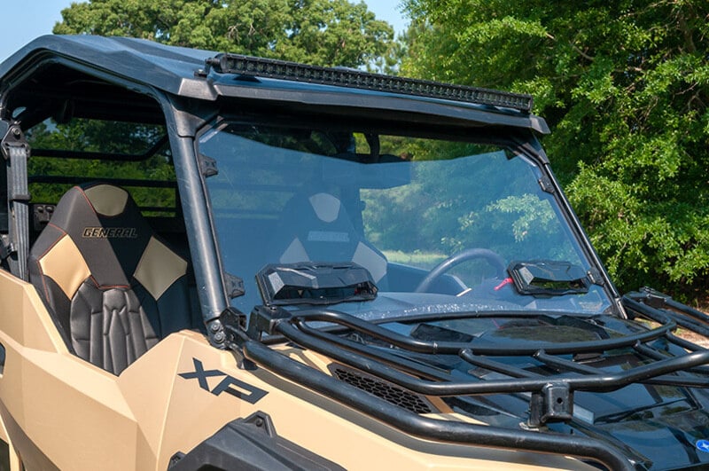 Seizmik Polaris General Toolless Versa-Vent Windshield - Scratch Resistant Polycarbonate