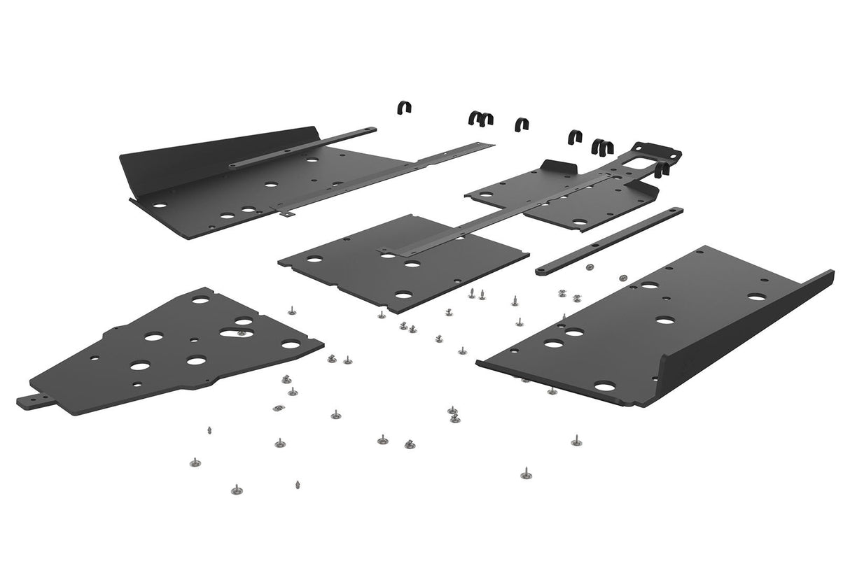 Seizmik Polaris General XP 1000 UHMW Skid Plate Kit with Integrated Tree Kickers/Rock Sliders
