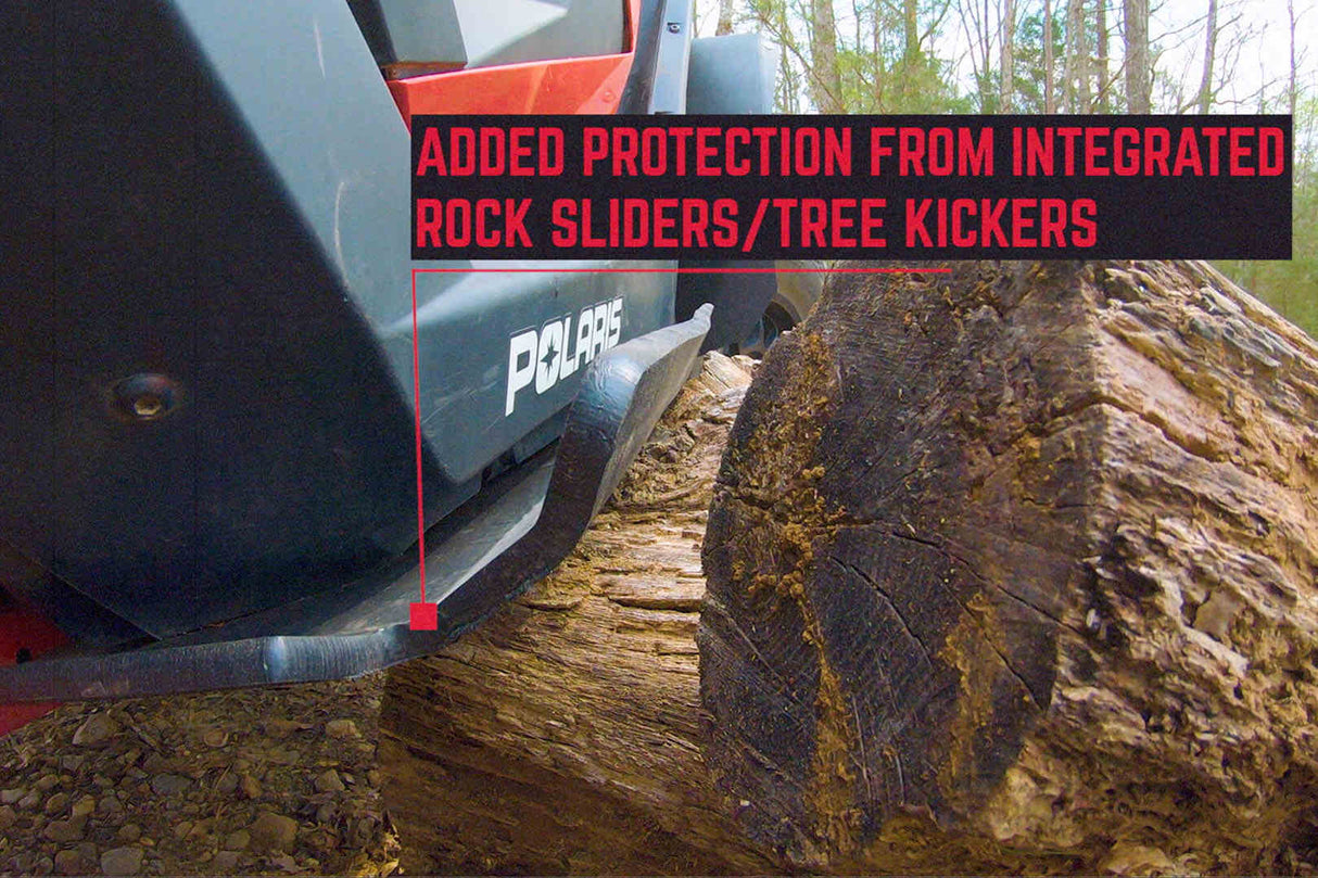 Seizmik Polaris General XP 1000 UHMW Skid Plate Kit with Integrated Tree Kickers/Rock Sliders