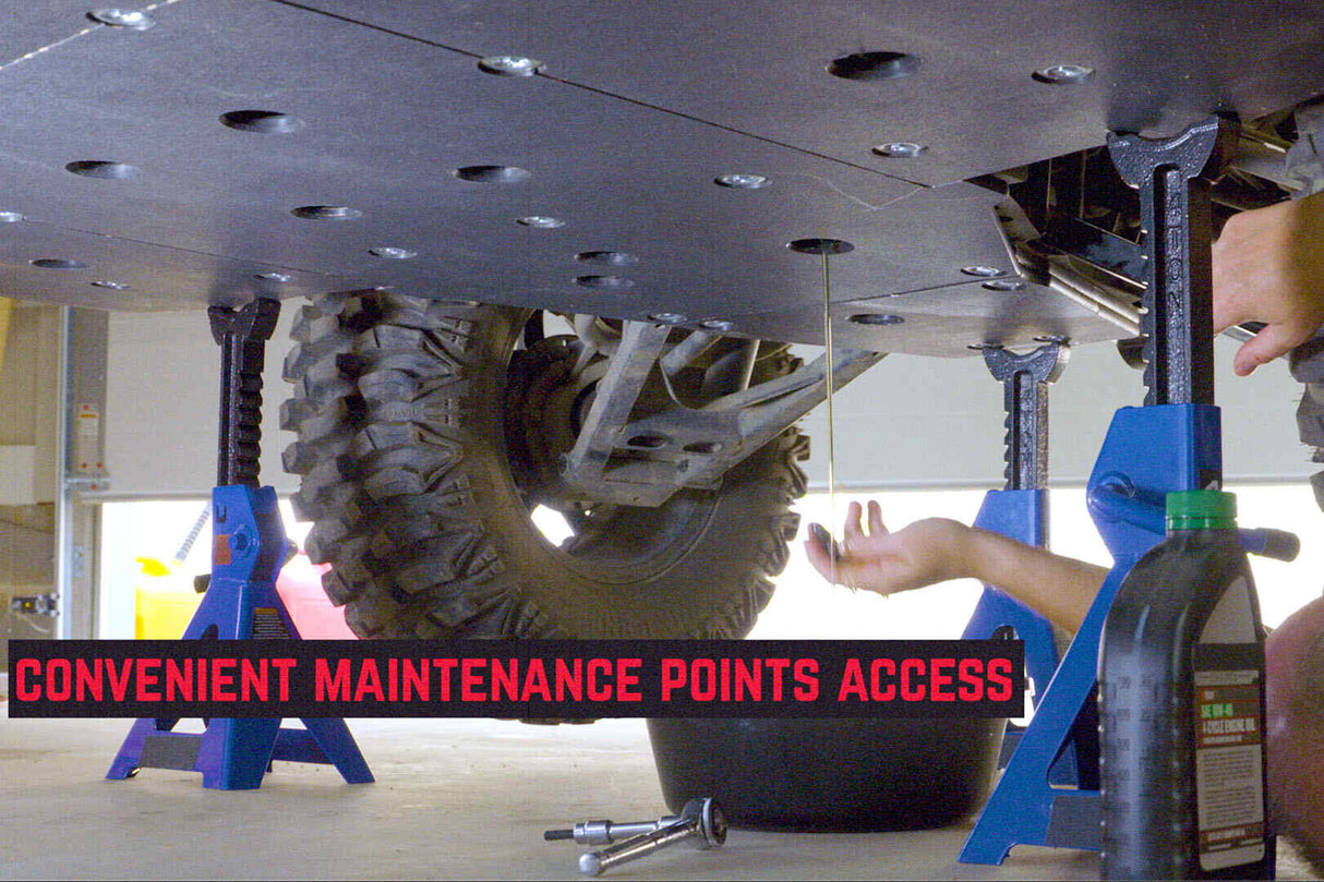 Seizmik Polaris General XP 1000 UHMW Skid Plate Kit with Integrated Tree Kickers/Rock Sliders