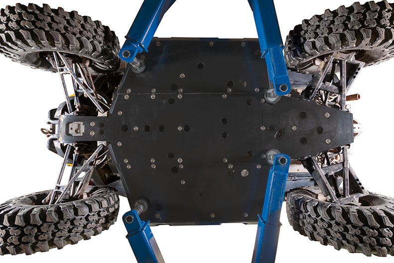 Seizmik Polaris General XP 1000 UHMW Skid Plate Kit with Integrated Tree Kickers/Rock Sliders