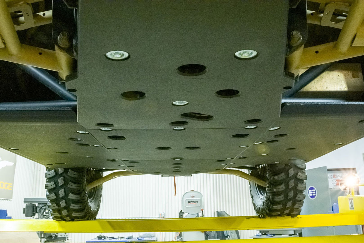 Seizmik Polaris General XP 1000 UHMW Skid Plate Kit with Integrated Tree Kickers/Rock Sliders