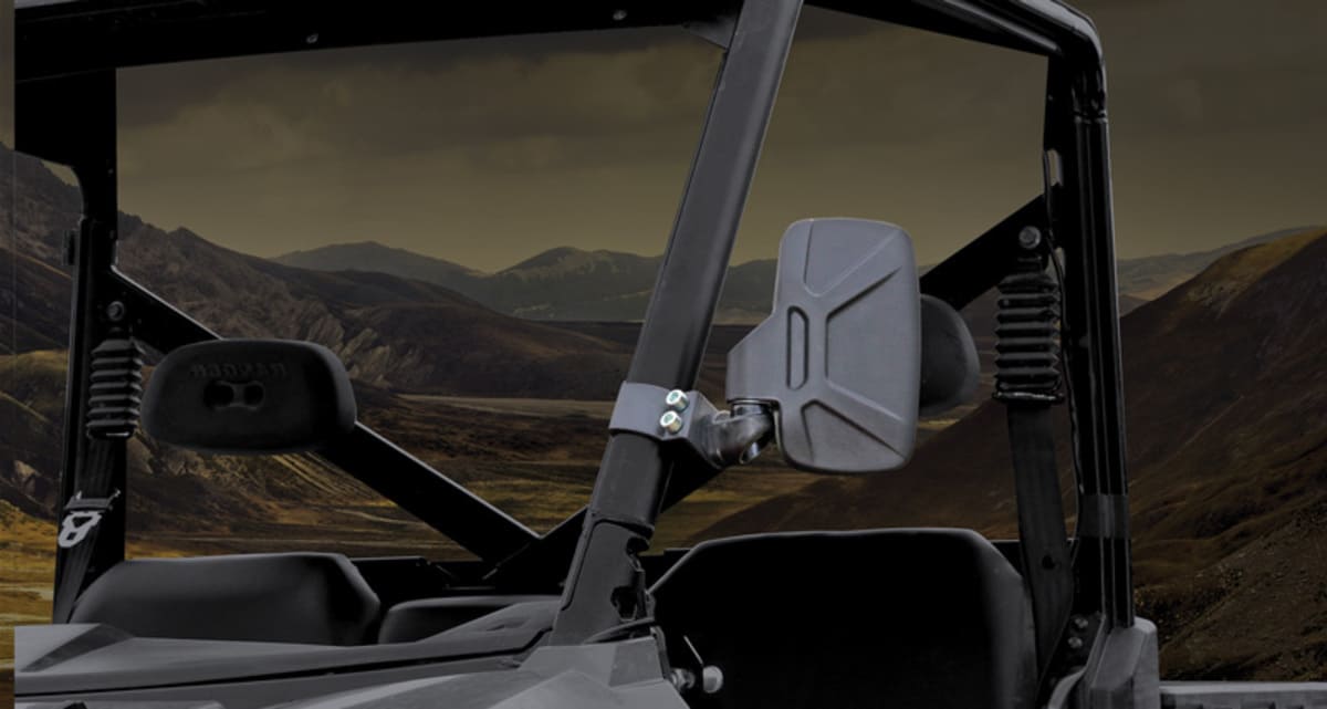 Seizmik Polaris Pro-Fit UTV Side View Mirror - Pair ABS