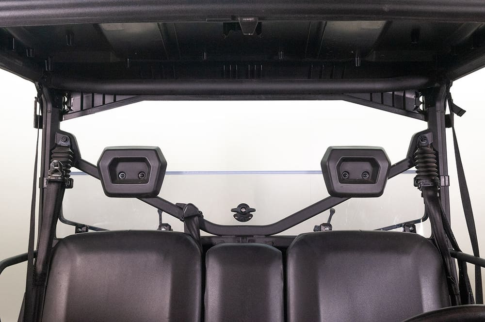 Seizmik Polaris Ranger Full Size Pro-Fit Hard Rear Folding Windshield - UV Resistant Polycarbonate
