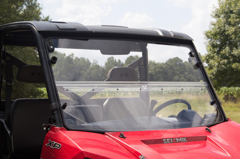 Seizmik Polaris Ranger Full Size Pro-Fit Versa-Fold Windshield - Hard Poly