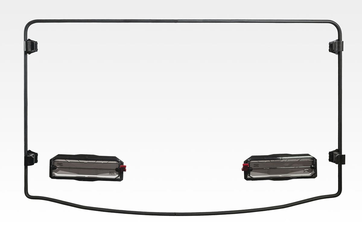 Seizmik Polaris Ranger Midsize Size Pro-Fit Toolless Versa-Vent (UV Resistant Polycarbonate) Windshield