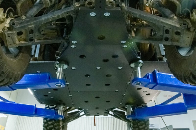 Seizmik Polaris Ranger XP 1000 UHMW Skid Plate Kit with Integrated Tree Kickers/Rock Sliders