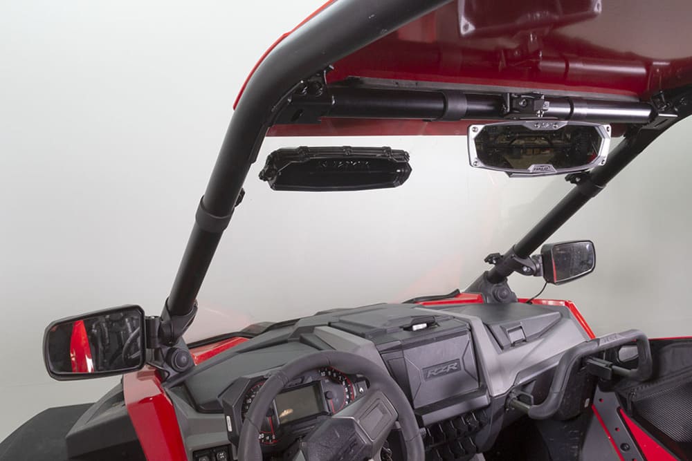 Seizmik Polaris RZR Pro XP Halo-RA Cast Rearview Mirror with Cast Aluminum Bezel