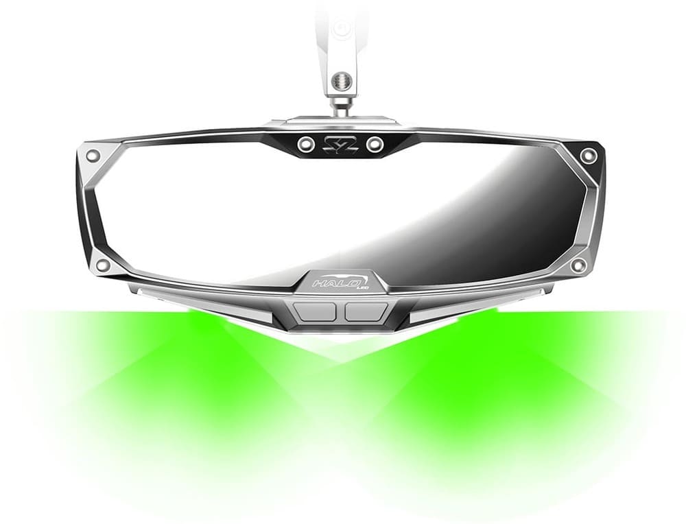 Seizmik Polaris RZR Pro XP Halo-RA LED Rearview Mirror With Cast Aluminum Bezel
